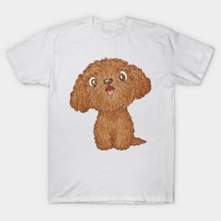 Toy-Poodle happy T-Shirt